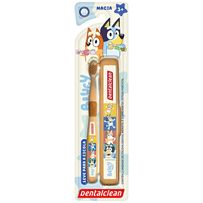 Escova Dental Infantil + Estojo Portátil Dental Clean Bluey 3+