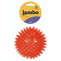 Brinquedo Jambo Pet Bola Espinho com Som Vermelho Grande 1 Unidades