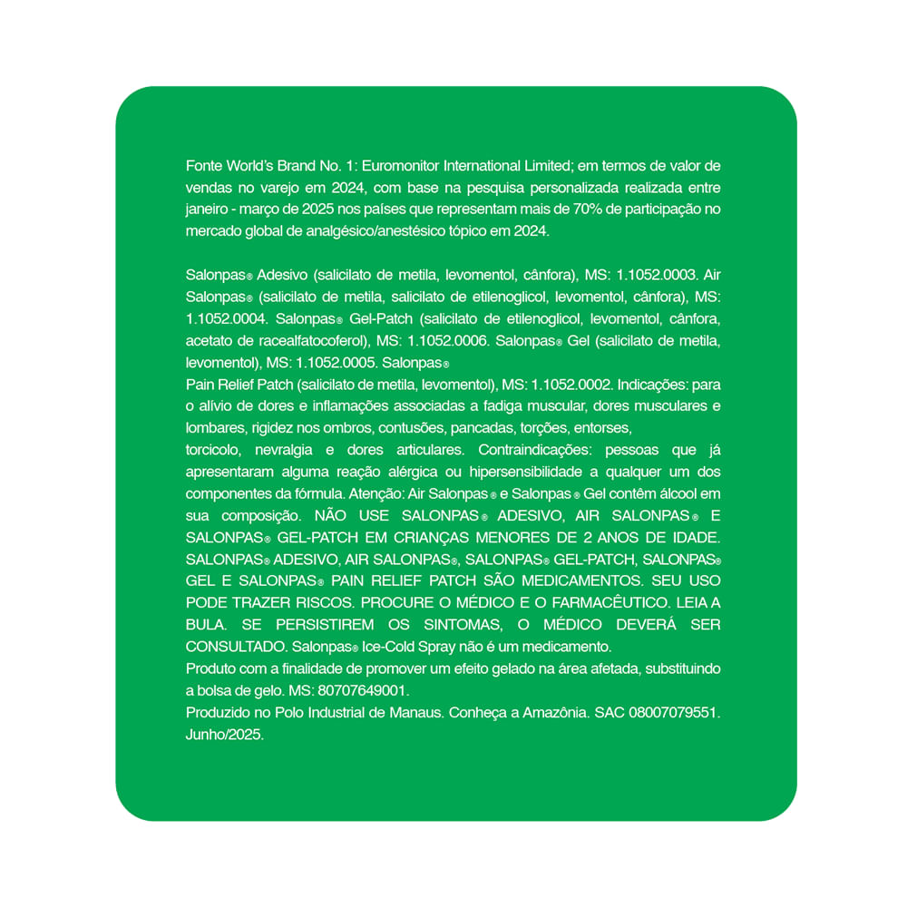 Encontraproduto.com.br - Salonpas Ice Cold Spray Frasco 120ml