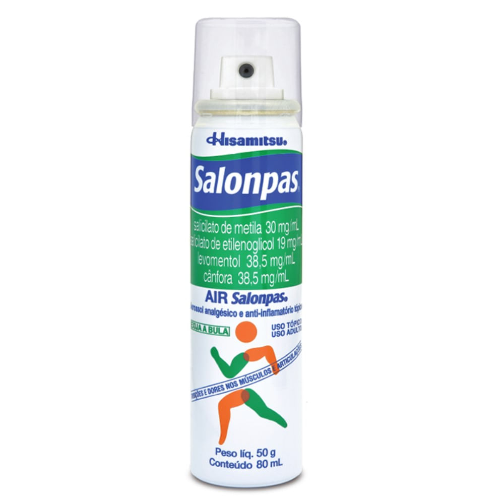 Analgésico e Anti-inflamatório Air Salonpas Hisamitsu Aerosol 80ml