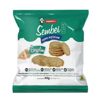 Biscoito Japonês Sembei Vegano Sem Açúcar Gergelim Sapporo 50g
