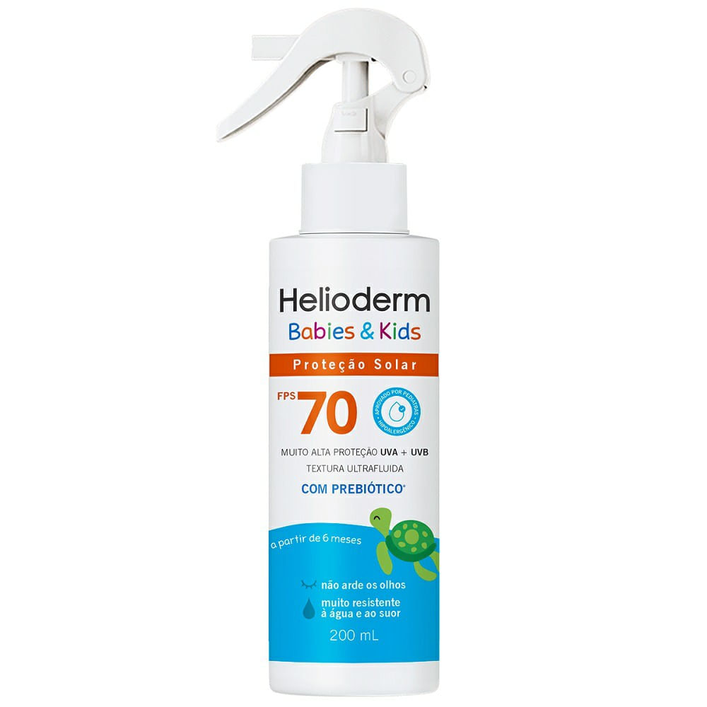Protetor Solar Helioderm Spray Babies & Kids FPS 70 200ml