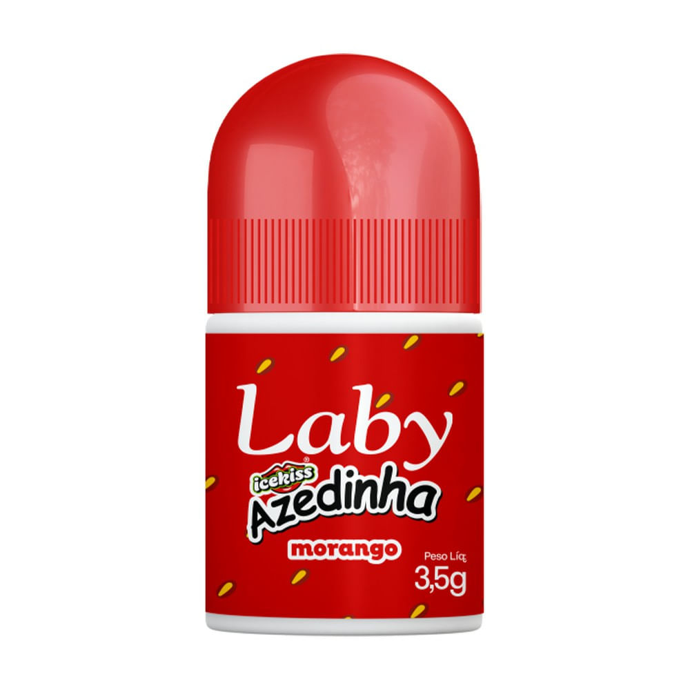 Protetor Solar Labial Laby Icekiss Azedinha FPS8 Morango 3,5g