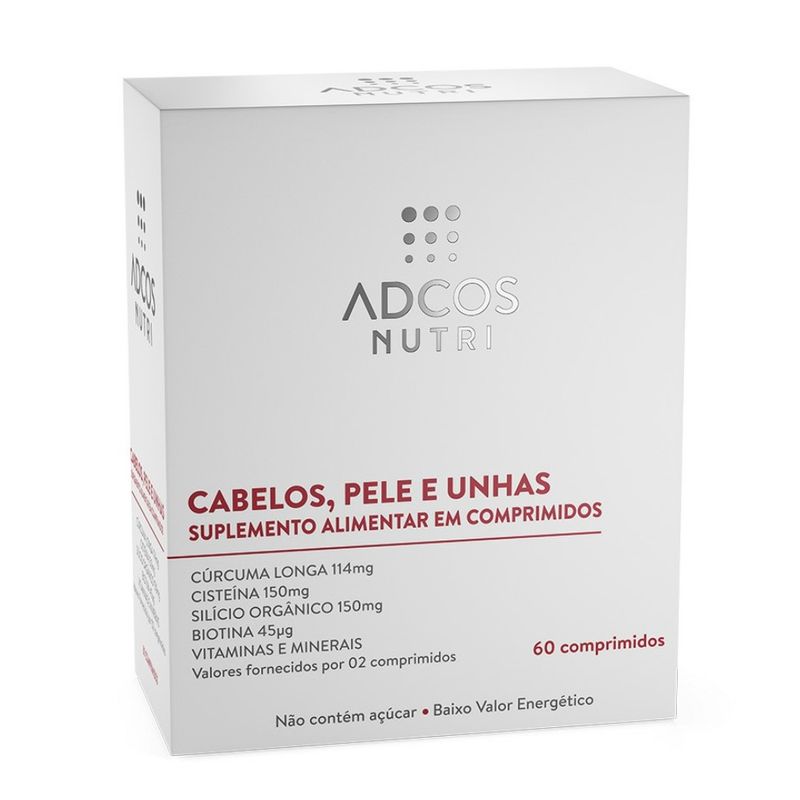 Suplemento-Alimentar-para-Cabelos-Pele-e-Unhas-Adcos-Nutri-60-comprimidos---0