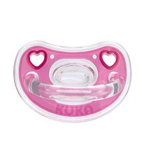 Chupeta Kuka Elegance Premium N°2 +6 meses Rosa Bico Orto 1 Unidade