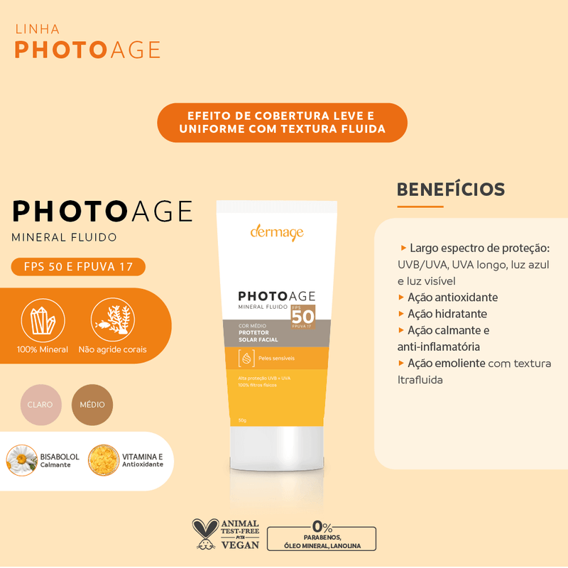 Protetor-Solar-Facial-Dermage-Photoage-Mineral-Fluido-FPS50-Color-50g---5
