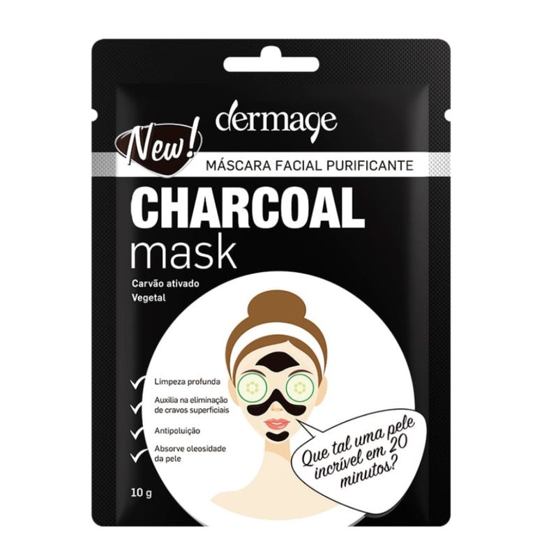 Mascara-Facial-Purificante-Dermage-Charcoal-Mask-10g---0