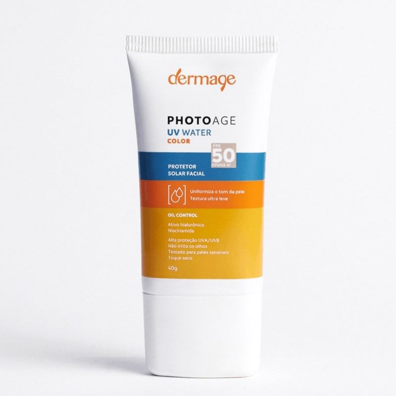 Protetor-Solar-Facial-Dermage-Photoage-UV-Water-Color-FPS50-Claro-40g---0