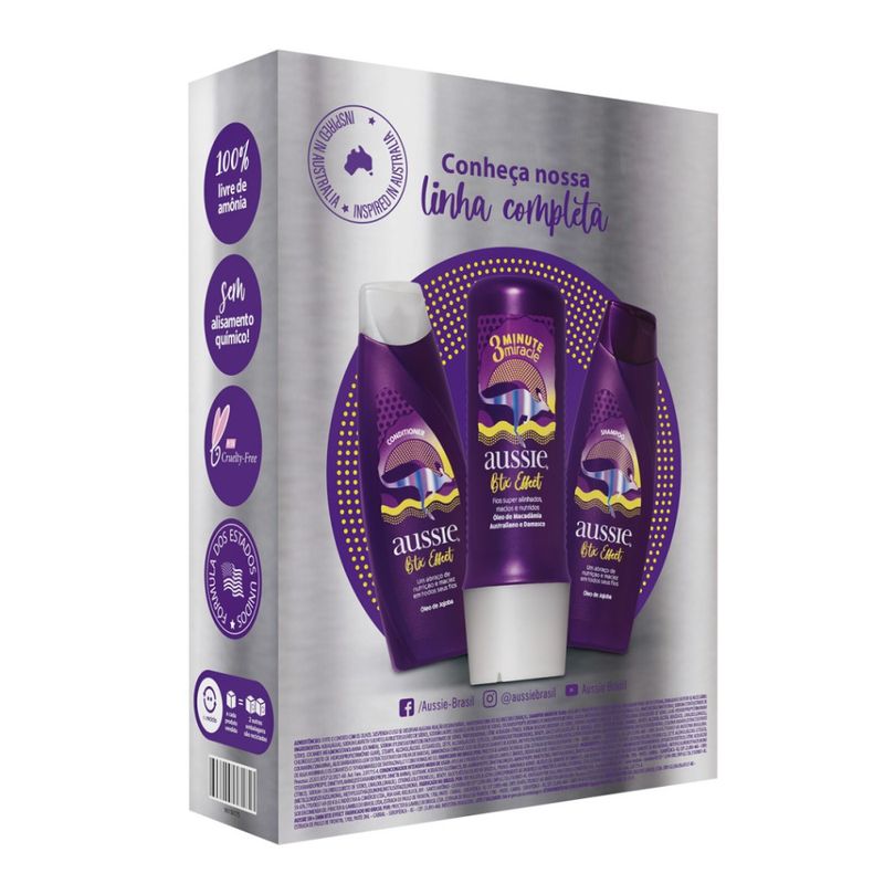 Kit-Aussie-Btx-Effect-Shampoo-360ml-Creme-De-Tratamento-3-Minute-Miracle-236ml---2