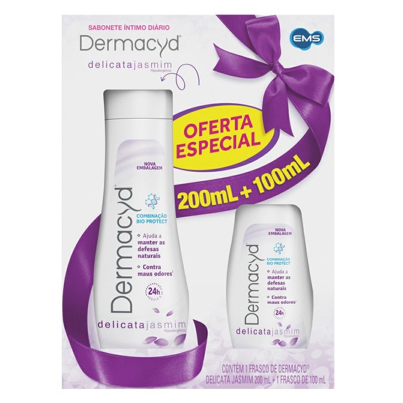 Kit-Sabonete-Liquido-Intimo-Dermacyd-Pro-Bio-Delicata-200ml-100ml---0