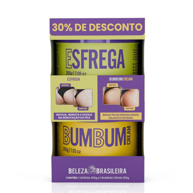 Kit-BB-Cream-Creme-Esfoliante-Esfrega-Bumbum-200g-Creme-Modelador-Bumbum-Perfeito-200g---0