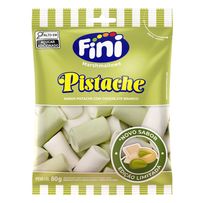 Marshmallows Fini Sabor Pistache com Chocolate Branco 80g