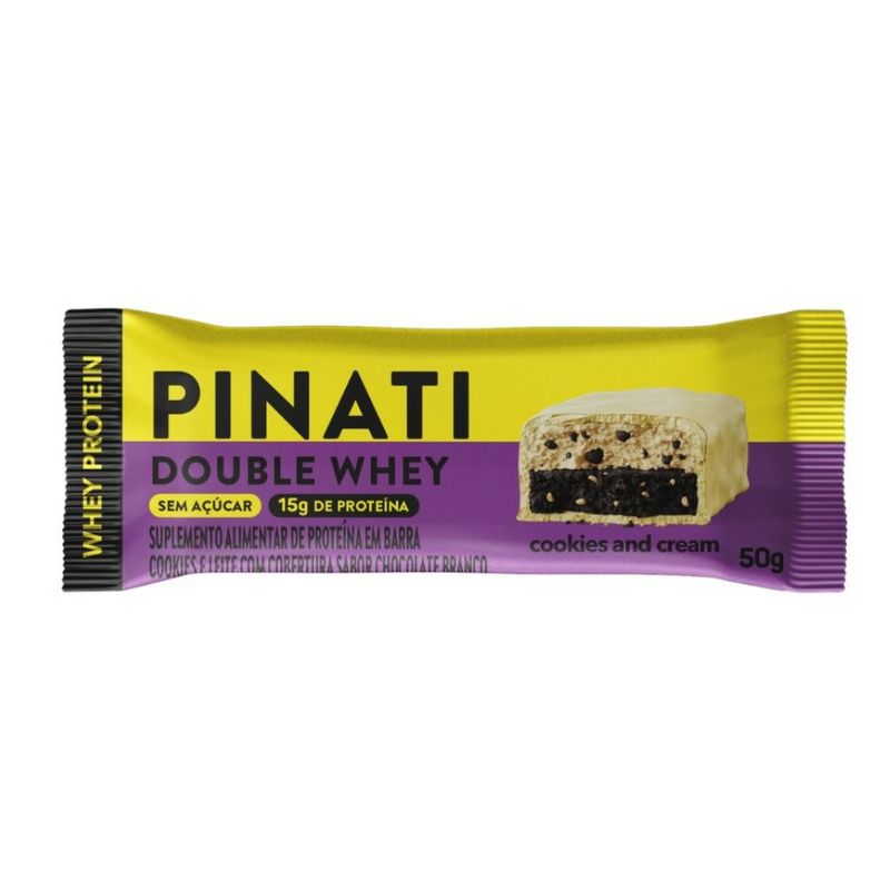 Barra-de-Proteina-Pinati-Double-Whey-Cookie-and-Cream-com-Whey-Protein-e-15g-de-Proteina-50g---0