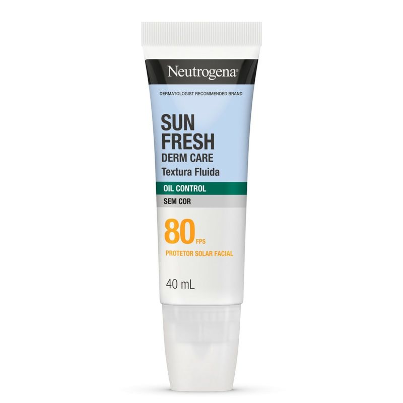 Protetor-Solar-Facial-Neutrogena-Sun-Fresh-Derm-Care-Oil-Control-Fluido-Sem-Cor-FPS80-40ml---0