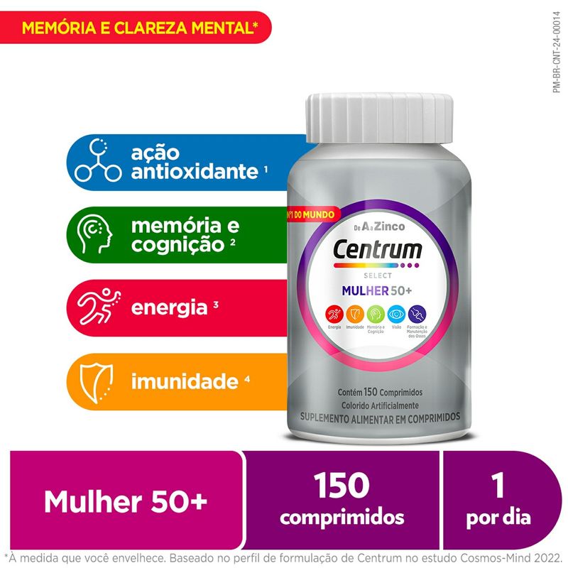 Suplemento-Alimentar-Centrum-Mulher-50-Select-150-Comprimidos---1