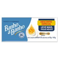 Sabonete em Barra Banho a Banho Original Blend de Óleos 6 Unidades de 90g Cada