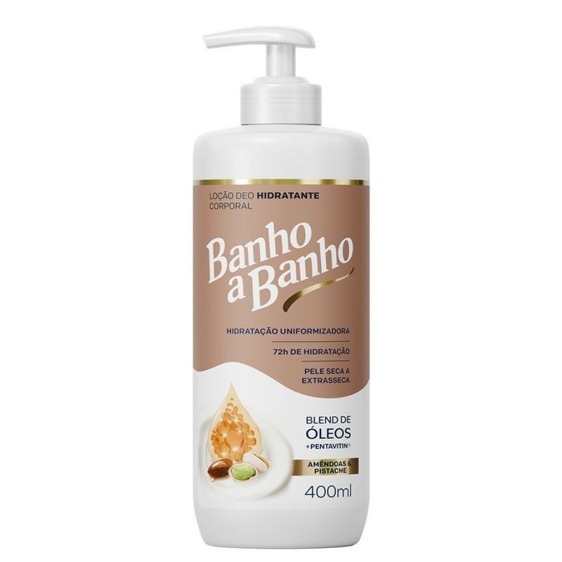 Locao-Deo-Hidratante-Corporal-Banho-a-Banho-Amendoas-e-Pistache-Blend-de-Oleos-Pentavitin-400ml---0
