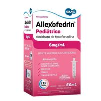 Allexofedrin Pediátrico 6mg/ml Ems Solução Oral 60ml + Seringa dosadora 1 Unidade
