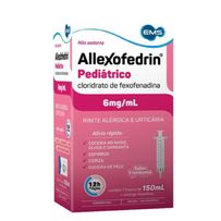 Allexofedrin Pediátrico 6mg/ml Ems Solução Oral 150ml + Seringa dosadora 1 Unidade