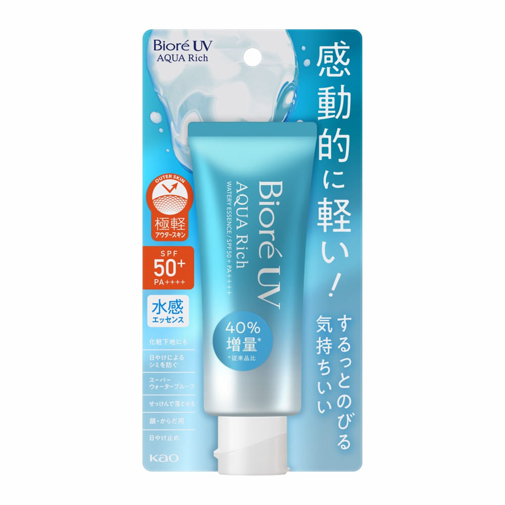Protetor Solar Facial e Corporal Bioré Aqua Rich Essence FPS50 70g