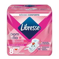 Absorvente Libresse Bom Dia Suave com Abas 8 Unidades