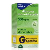 Dipirona Monoidratada 500mg/ml Gotas Neo Química 20ml