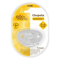 Chupeta Cimed João e Maria Orto Silicone Tamanho 1 0-6 Meses 1 Unidade