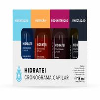 Cronograma Capilar Hidratei 4 Ampolas de 15ml cada