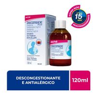 Decongex Plus Maleato de Bronfeniramina 2mg/5ml + Cloridrato Fenillefrina 5mg/5ml Aché Xarope 120ml