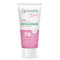 Protetor Solar Facial Anasol Todo Santo Dia Antioleosidade Clareador FPS70 - 40g
