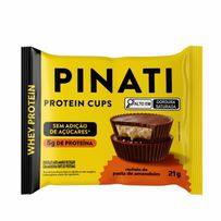 Protein Cups Pinati Chocolate Meio Amargo Recheio de Pasta de Amendoim 21g