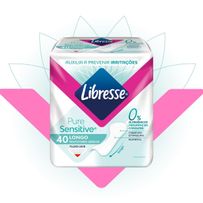 Protetor Diário Libresse Pure Sensitive Longo 40 unidades