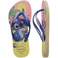 Sandália Havaianas Kids Slim Disney Stitch Buttercream 29/30