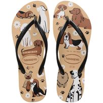 Sandália Havaianas Slim Pets Preto/Dourado 39/40