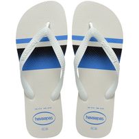 Sandálias Havaianas Top Basic Branco/Azul 43/44