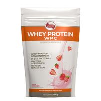 Whey Protein WPC Vitafor Morango Refil 900g