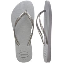 Sandália Havaianas Slim Gloss Cinza/Cinza Gelo 35/36
