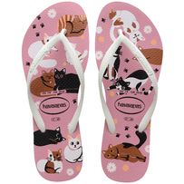Sandália Havaianas Slim Pets Rosa 39/40