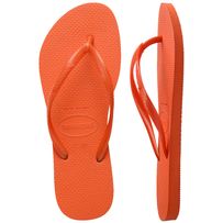 Sandália Havaianas Slim Wild Lisa Laranja Sunset 39/40
