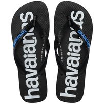 Sandália Havaianas Logomania2 Preto/Azul Brilhante 39/40