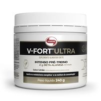 Pré-Treino Intenso Vitafor V-Fort Ultra Limão 240g