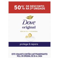 Desodorante Antitranspirante Roll On Dove Original 2 Unidades de 50ml Cada