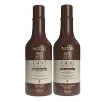 Kit Inoar Cacau Forte Shampoo Hidratante 500ml + Condicionador Hidratante 500ml