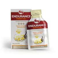 Endurance Energy Gel Vitafor Baunilha 12 Sachês de 30g