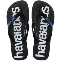 Sandália Havaianas Logomania2 Preto/Azul Brilhante 37/38