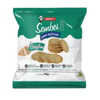 Biscoito Doce Sembei Zero Açúcar Cookie Sembei Gergelim Zero Açúcar 50g
