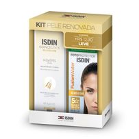 Kit Isdin Pele Renovada Creme Contorno Dos Olhos e Olheiras Isdinceutics K-Ox Eyes 15g + Protetor Solar Fusion Water FPS60 30ml