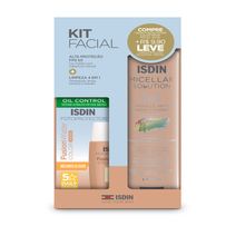 Kit Protetor Solar Isdin Fusion Water Color Média FPS50 50ml + Isdin Solução Micelar 400ml