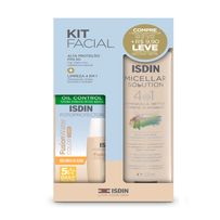 Kit Protetor Solar Isdin Fusion Water Color Clara FPS50 50ml + Isdin Solução Micelar 400ml