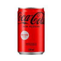 Coca-Cola Zero Açúcar Lata 220ml